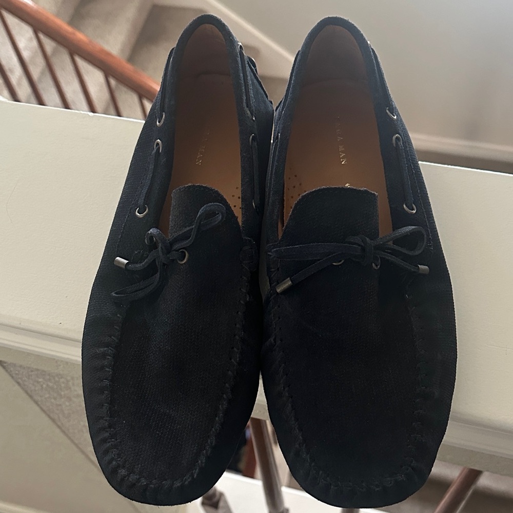 Zara Black Men's Slip-On Loafers (never worn)